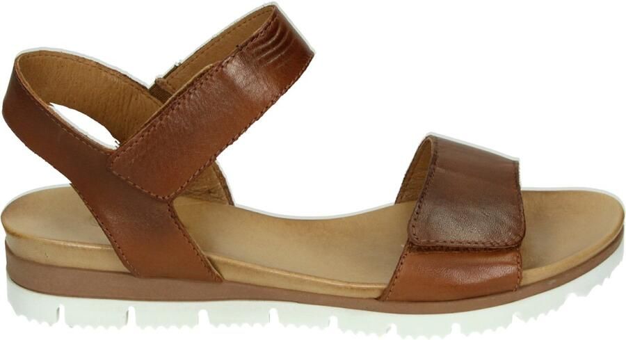 AQA Shoes A8900 Platte sandalenDames Sandalen Cognac