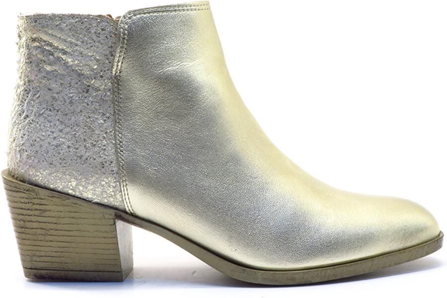 AQA Shoes Platino ivory kort laarsje A8919 B75B82 Goud