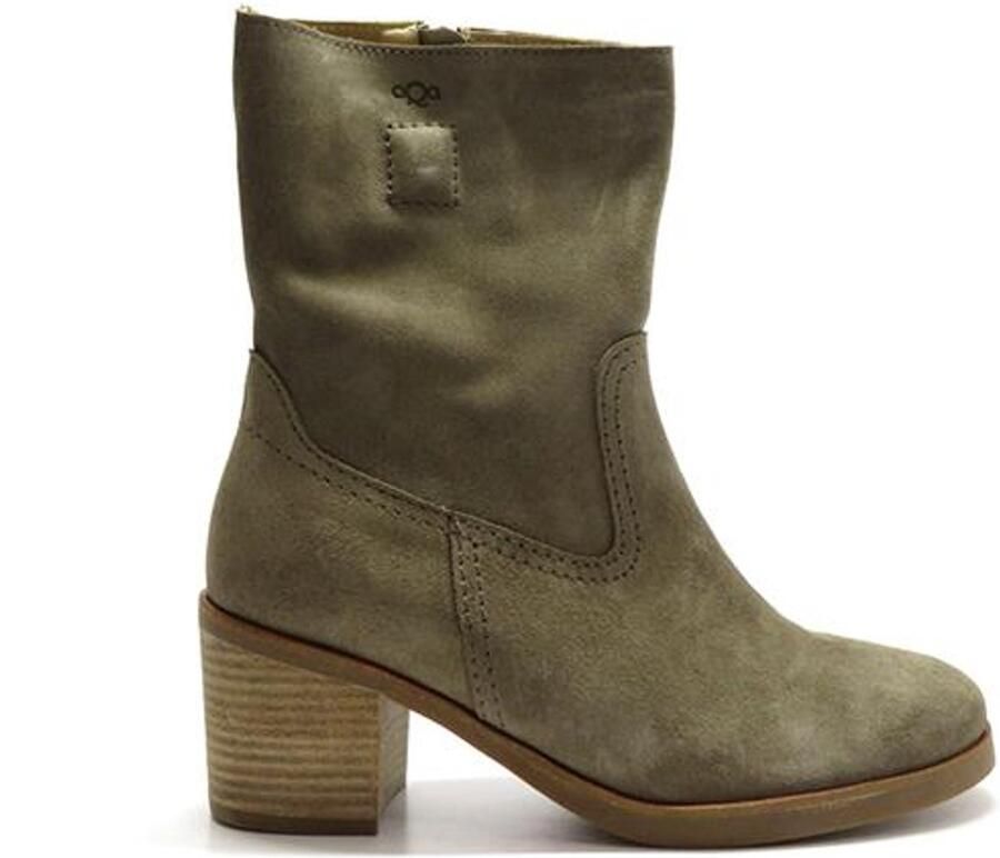 AQA Shoes Velour elmwood A8556 A51 TAUPE