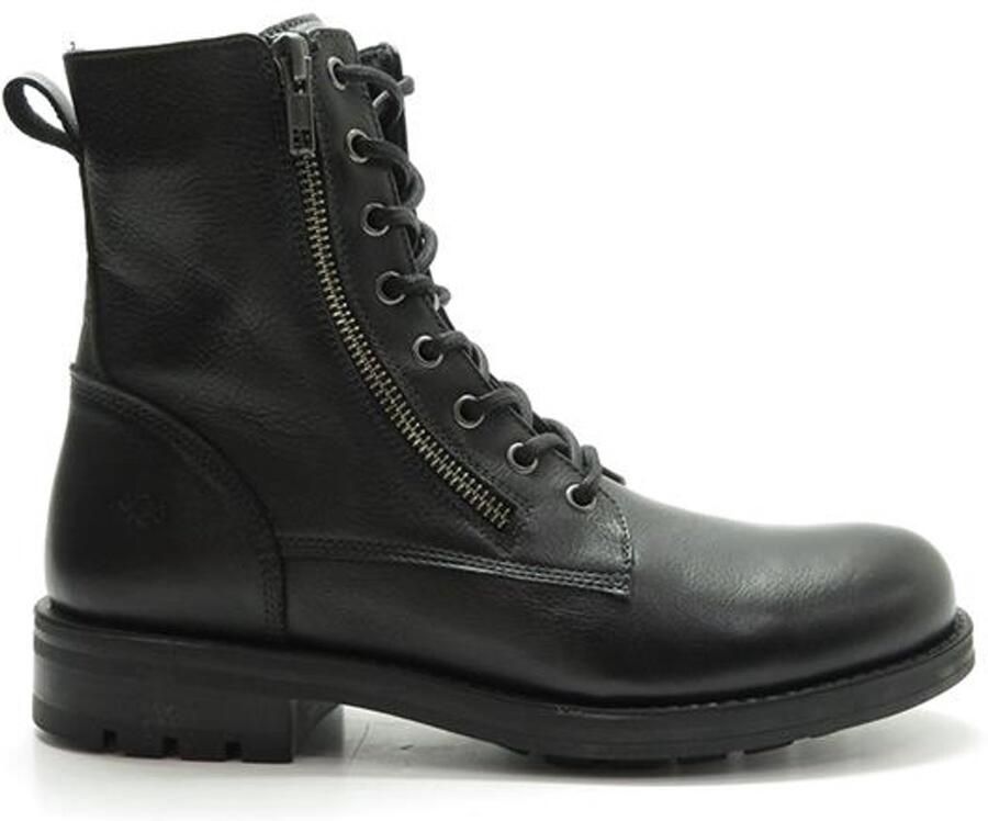 AQA Shoes Zwart boet + rits A8637 B34 ZWART