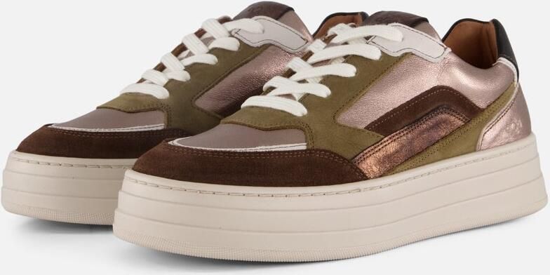 Aqa Sneakers brons Leer Dames