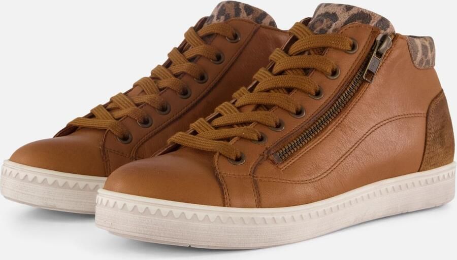 Aqa Veterboots cognac Leer Dames