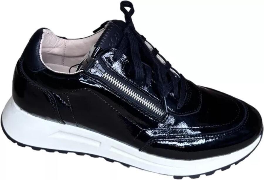 Aqa A8433 Zwart lak sneaker Kleur Zwart) - Foto 2