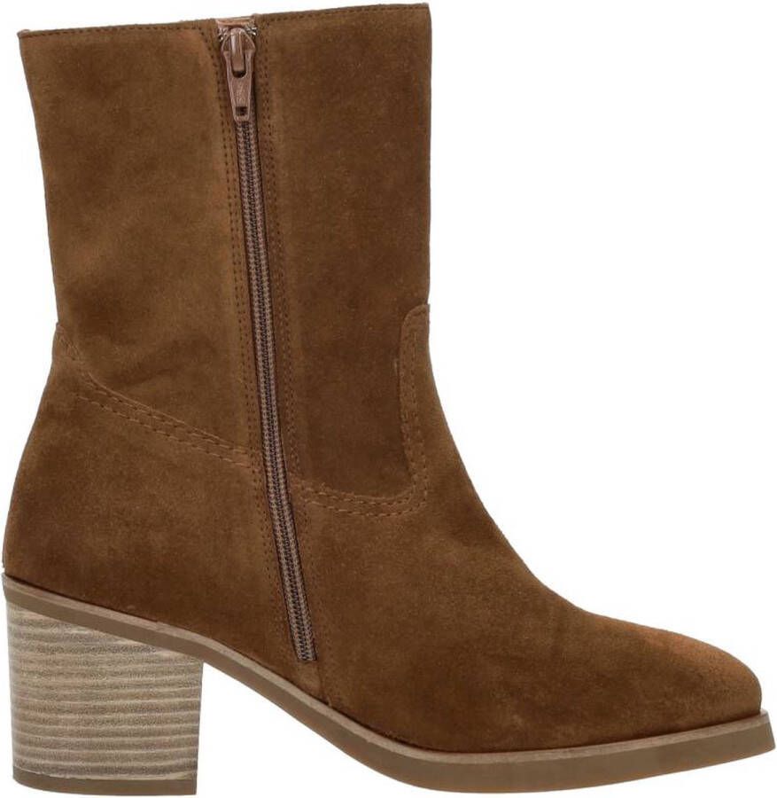 Aqa Dames Enkellaars A8477-a51 Greasy Brandy Cognac