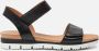 Aqa Shoes A8365 Volwassenen Platte sandalen Zwart - Thumbnail 1
