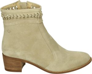 AQA Shoes A8351 Volwassenen Cowboylaarzen Wit beige