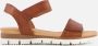 Aqa Shoes A8365 Volwassenen Platte sandalen Cognac - Thumbnail 1