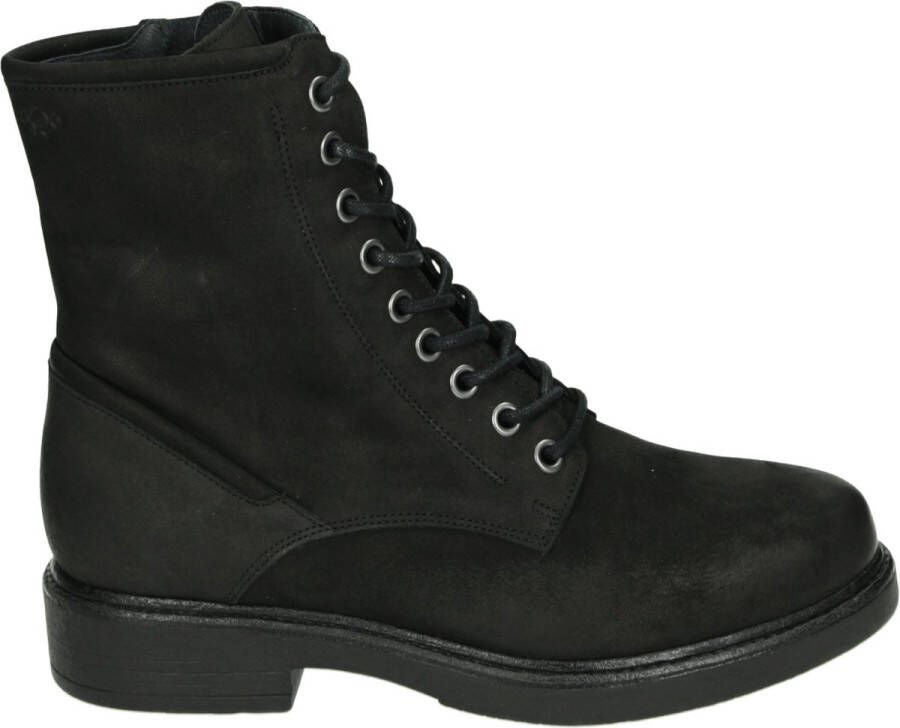 AQA Shoes A8441 Volwassenen VeterlaarzenHoge sneakersDames veterschoenenHalf-hoge schoenen Zwart