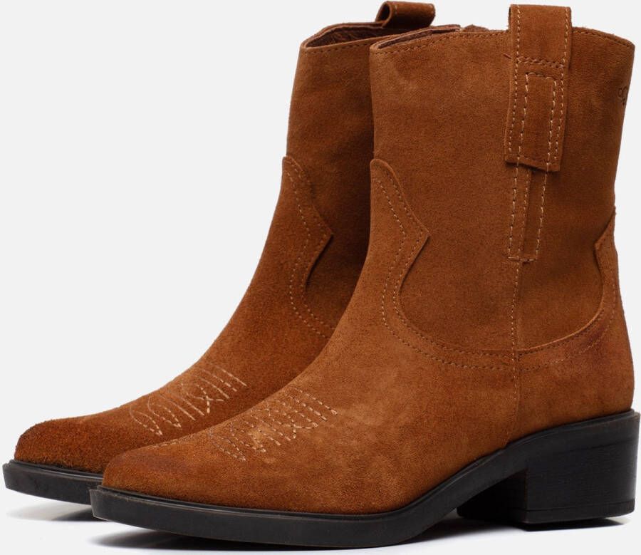 AQA Shoes A8496 Volwassenen Cowboylaarzen Cognac