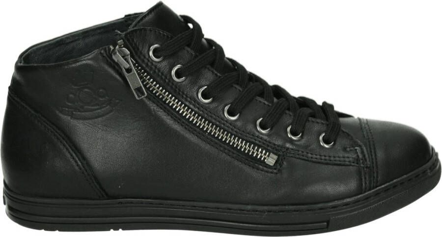 AQA Shoes A8780 Hoge sneakersDames veterschoenenDames sneakersHalf-hoge schoenenVeterboots Zwart