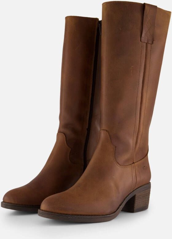 AQA Shoes A8817 Lange laarzenDames laarzen Cognac