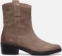 AQA Shoes Aqa Cowboylaarzen taupe Suede Dames - Thumbnail 1