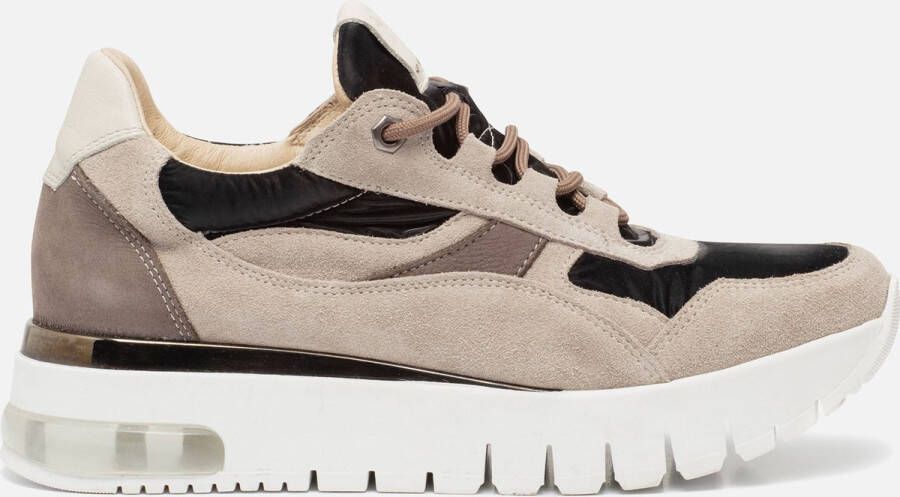 Aqa Sneakers grijs Suede 102318 Dames Schoenen