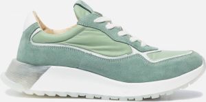 Aqa Sneakers Groen Suede 101391 Dames Suède