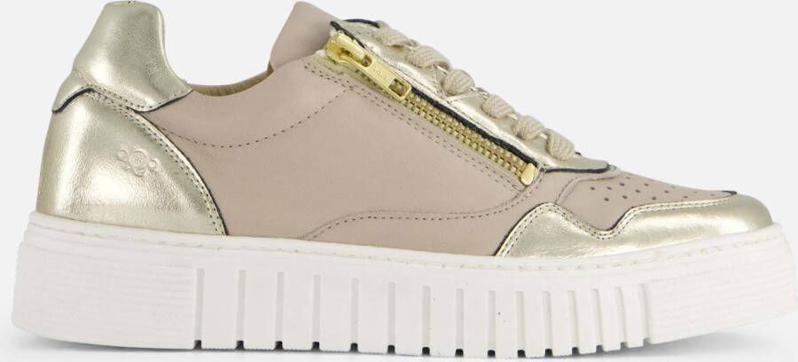 Aqa Sneakers taupe Leer Dames