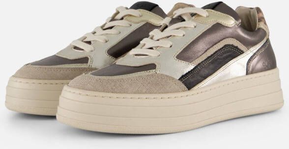 Aqa Sneakers taupe Leer Dames