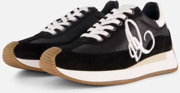Aqa Sneakers zwart Leer Dames