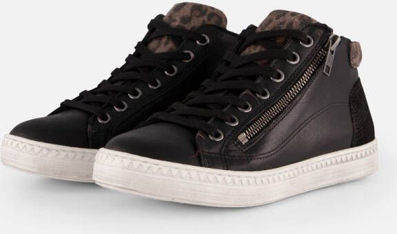 Aqa Veterboots zwart Leer