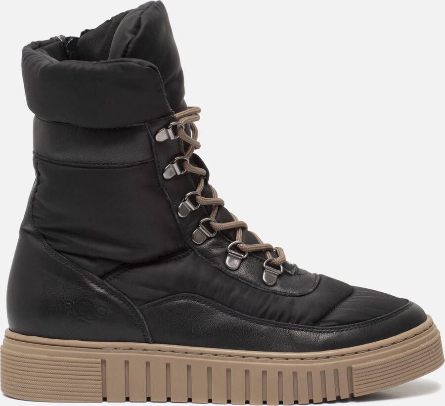 Aqa Veterboots zwart Leer 172349
