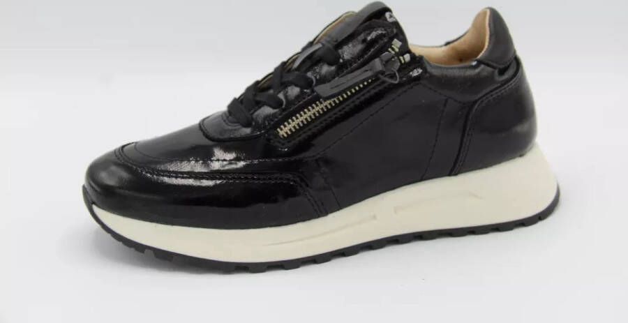 Aqa A8433 Zwart lak sneaker Kleur Zwart)
