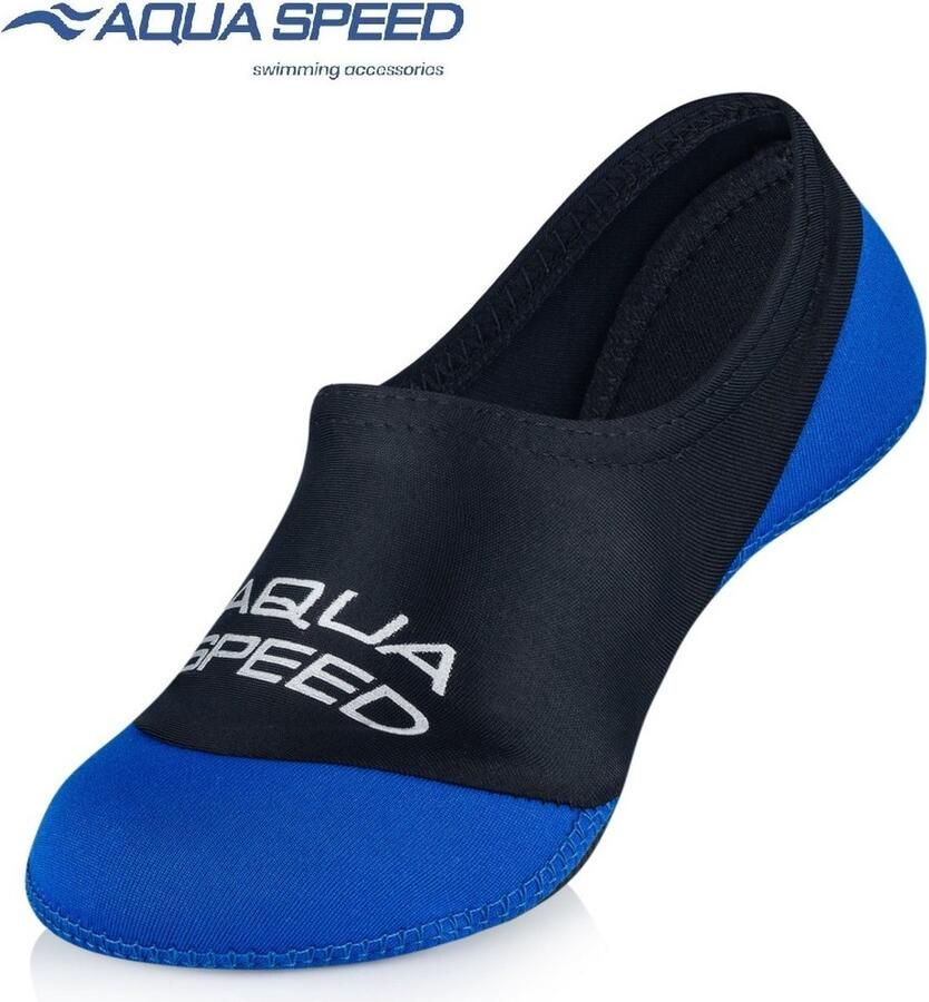 Aqua Speed Zwemsokken Watersokken Volwassenen Blauw Zwart