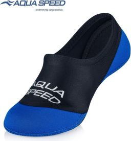 Aqua Speed Zwemsokken Watersokken Volwassenen Blauw Zwart