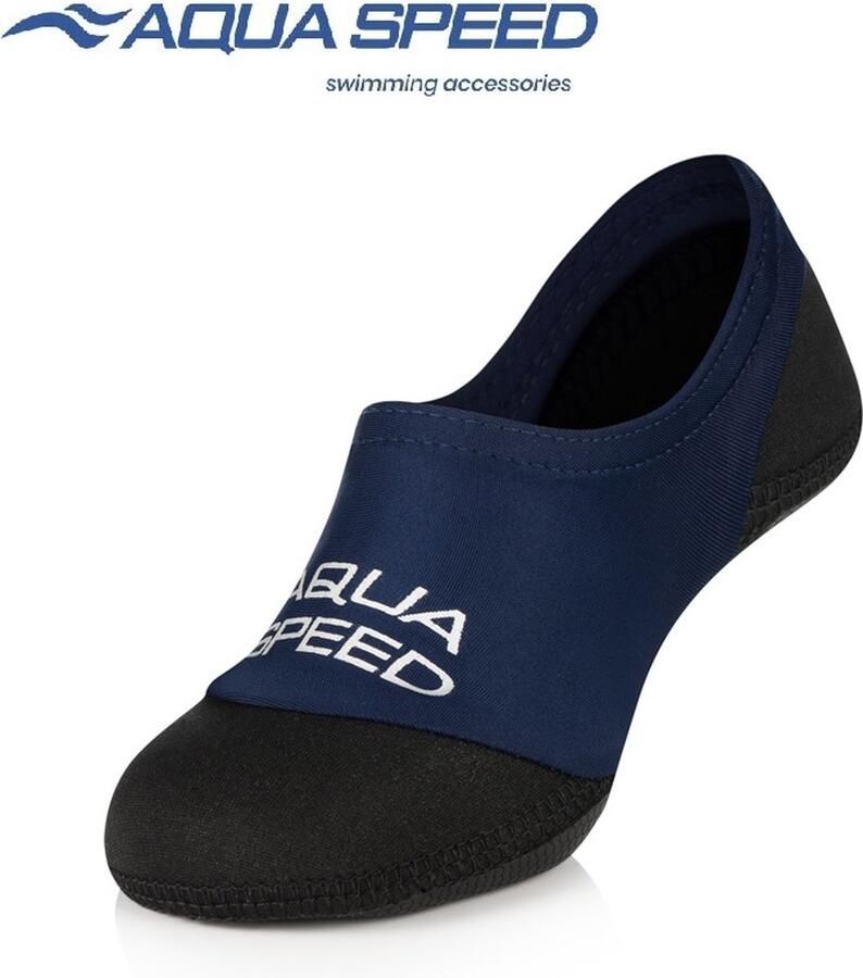 Aqua Speed Zwemsokken Watersokken volwassenen Navy Zwart