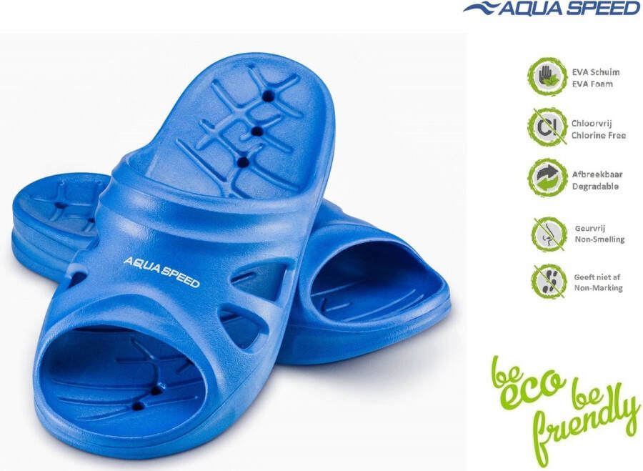Aqua Speed Florida Badslippers Kinderen Licht en Comfortabel Blauw - Foto 1