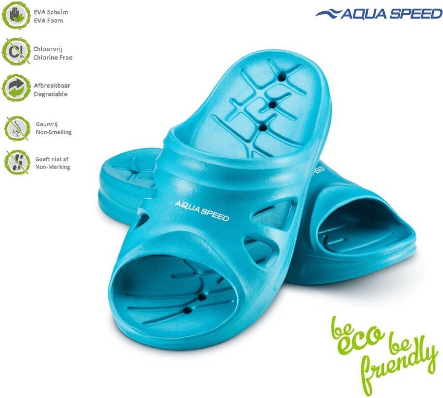 Aqua Speed Florida Badslippers Licht Comfortabel en Duurzaam Turquoise