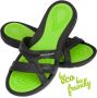 Aqua Speed Panama Badslippers Dames Zwart Lime Groen - Thumbnail 1