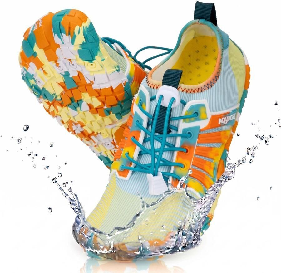Aquaget Waterschoenen AQUA Shoes Sneldrogend Rubber Unisex Meerkleurig