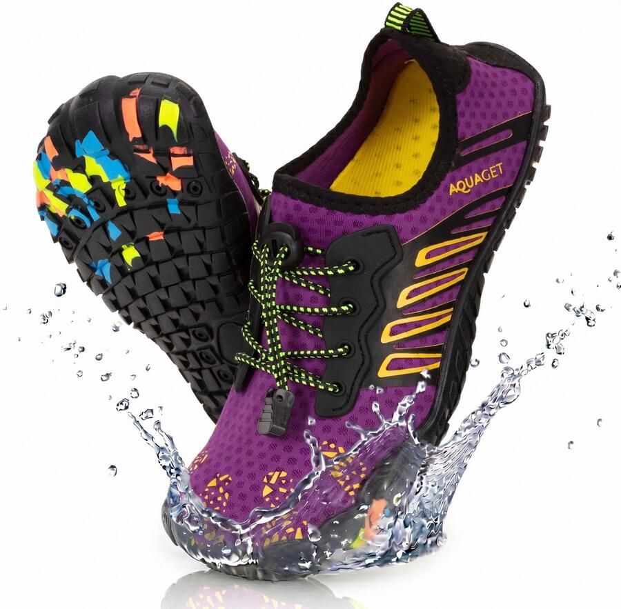 Aquaget Waterschoenen AQUA Shoes Sneldrogend Rubber Unisex Paars