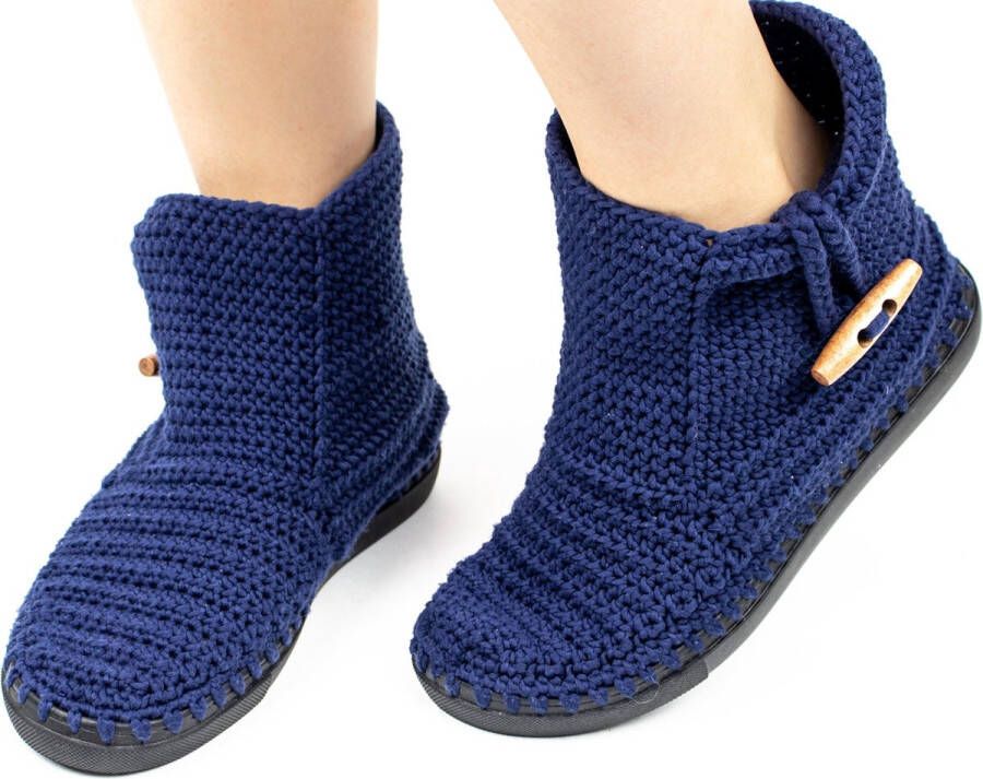 AQUATOLIA Handgemaakte gebreide sloffen uit Anatolië Turkije - Foto 2