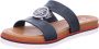 Ara Trendy Blauwe Leren Sandaal voor Dames Blue Dames - Thumbnail 12