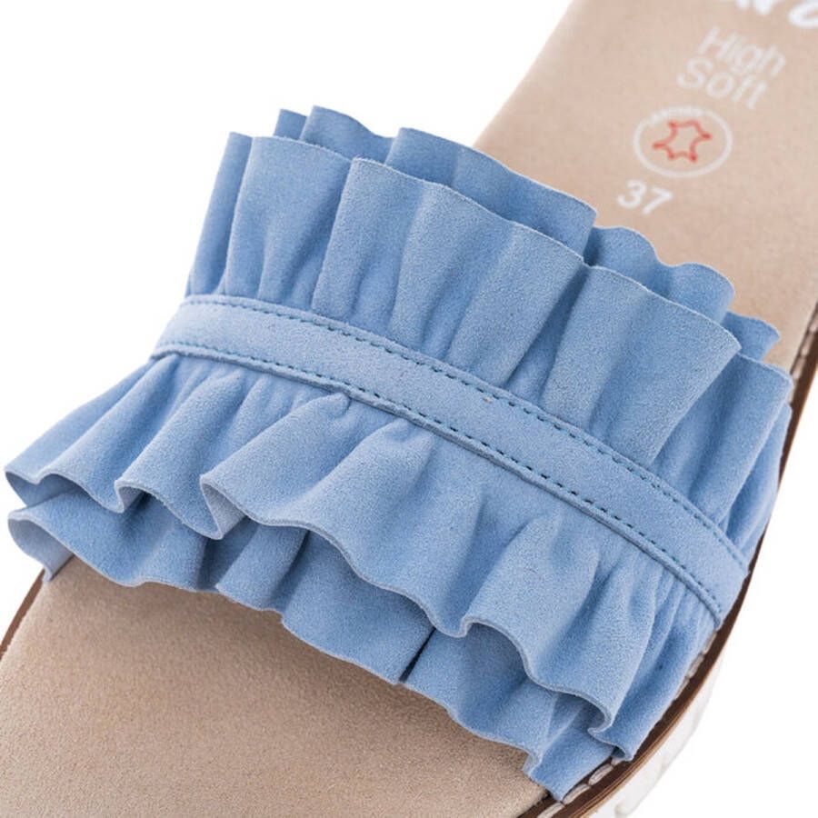 Ara Slippers KENT slides flats sandaal met geplooide bandage