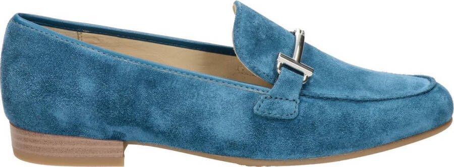 Ara Stijlvolle damesloafer van lichtblauw suède Blue Dames