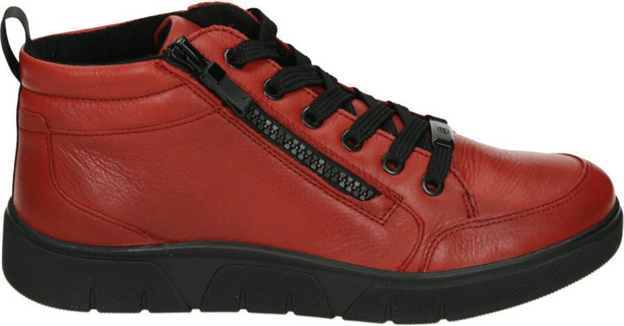 Ara 1224453~~~~~~~~~~~~~~~~~~~~~~~ Hoge sneakersVeterlaarzenDames veterschoenenDames sneakersHalf-hoge schoenen Rood