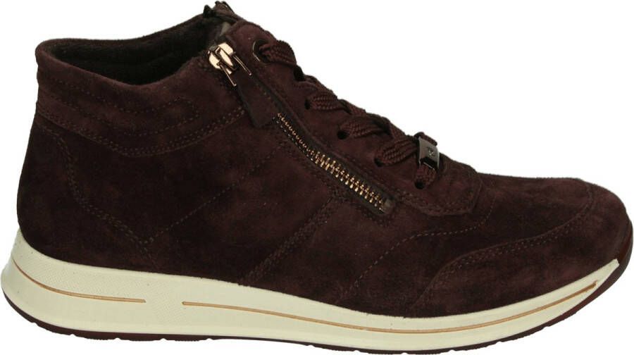 Ara 1224808~~~~~~~~~~~~~~~~~~~~~~~ Hoge sneakersVeterlaarzenDames veterschoenenDames sneakersHalf-hoge schoenen Bruin