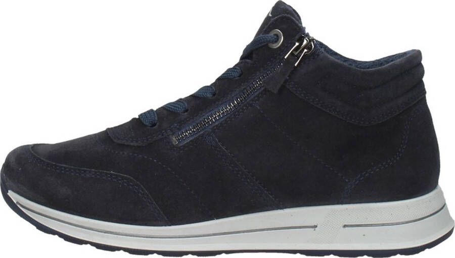 Ara 1224808~~~~~~~~~~~~~~~~~~~~~~~ Hoge sneakersVeterlaarzenDames veterschoenenDames sneakersHalf-hoge schoenen Blauw