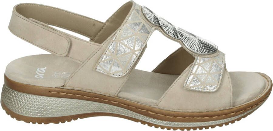 Ara 1229002~~~~~~~~~~~~~~~~~~~~~~~ Platte sandalenDames Sandalen Wit beige