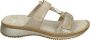 Ara 1229003 Volwassenen Dames slippers Wit beige - Thumbnail 1