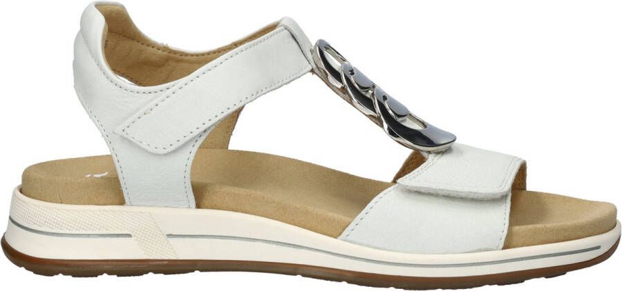 Ara 1234826~~~~~~~~~~~~~~~~~~~~~~~ Platte sandalenDames Sandalen Wit beige