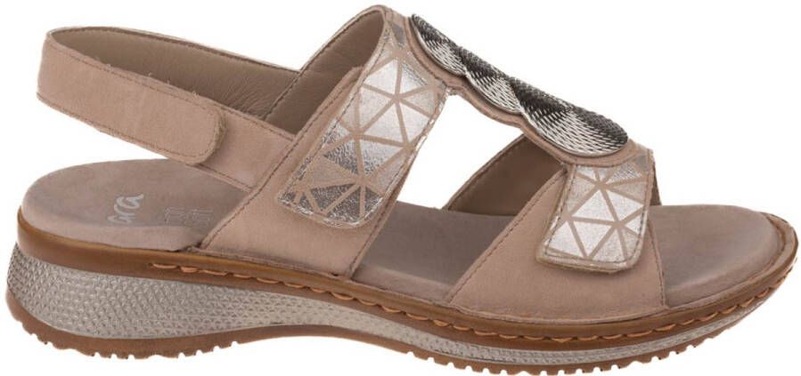 Ara 1229002~~~~~~~~~~~~~~~~~~~~~~~ Platte sandalenDames Sandalen Wit beige