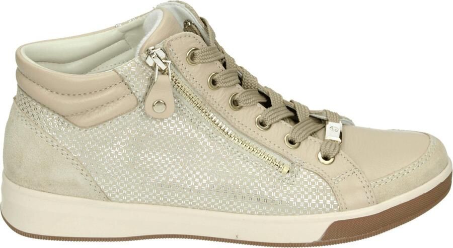 Ara 1224499 OM-ST-HIGHT-SOFT Hoge sneakersVeterbootsDames veterschoenenDames sneakersHalf-hoge schoenen Taupe