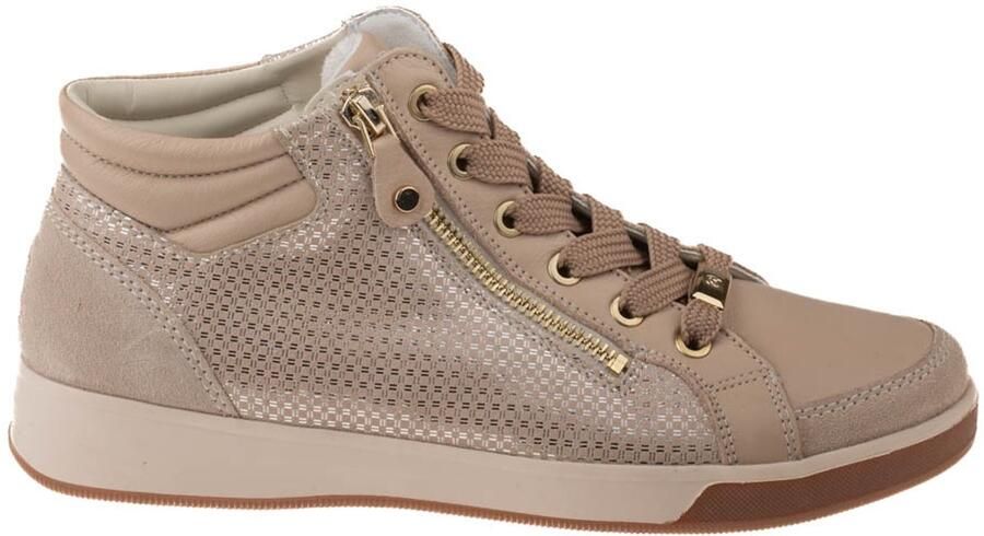 Ara 1224499 OM-ST-HIGHT-SOFT Hoge sneakersVeterbootsDames veterschoenenDames sneakersHalf-hoge schoenen Taupe