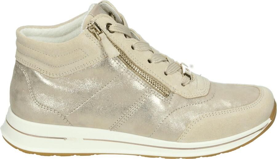 Ara 1224808 OSAKA 2.0 Hoge sneakers Veterboots Dames veterschoenen Dames sneakersHalf-hoge schoenen Wit beige