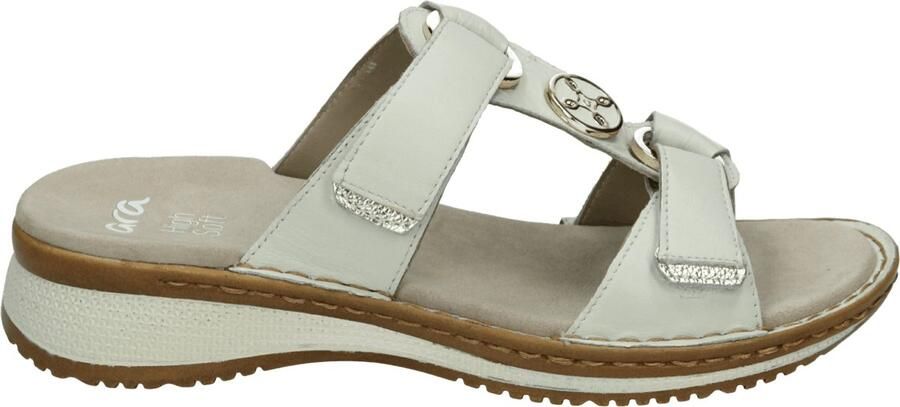 Ara Slippers Hawaï zomerschoen sandaal met sleehak