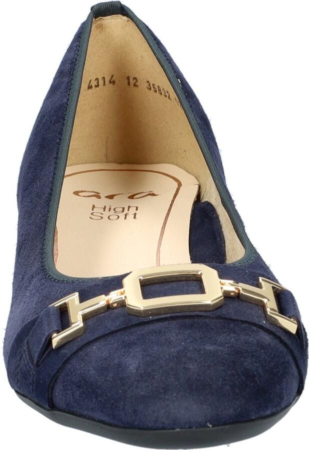 Ara Blauwe Suède Pumps met Uitneembaar Voetbed - Foto 2