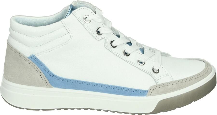 Ara 1250002~~~~~~~~~~~~~~~~~~~~~~~ Hoge sneakers Dames veterschoenen Dames sneakersHalf-hoge schoenen Veterboots Wit beige