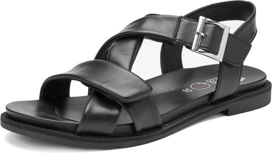 Ara 1253606 ELBA-S Platte sandalenDames Sandalen Zwart